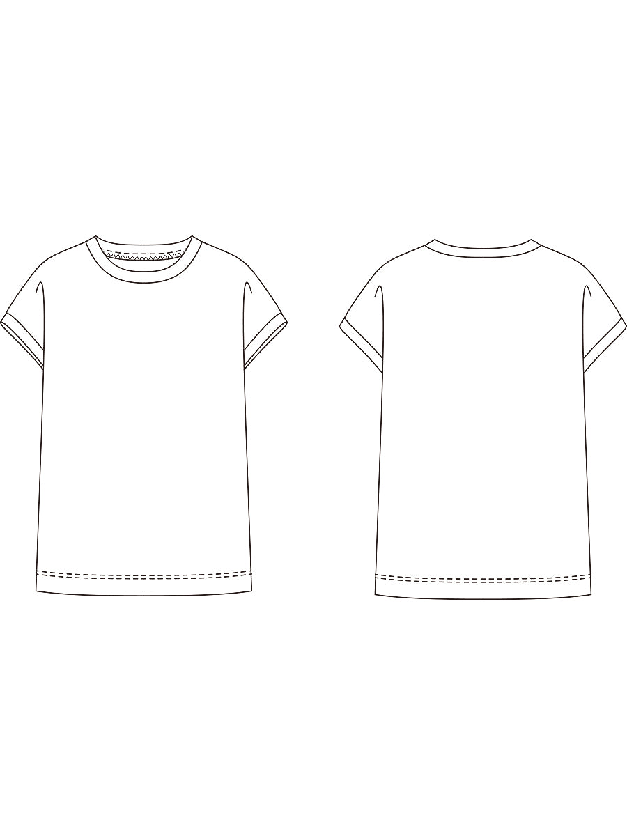【822】フレンチリブTシャツ
