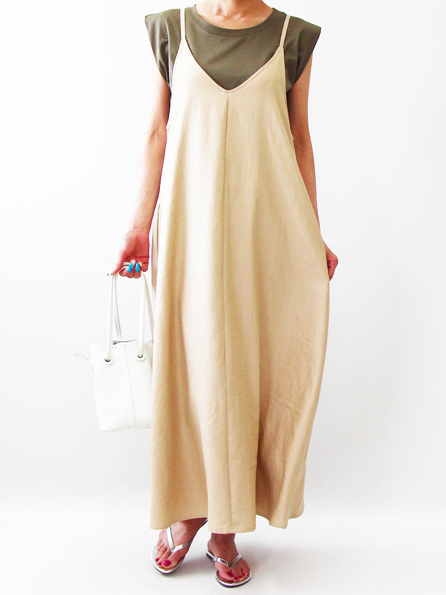 [827] A line camisole dress