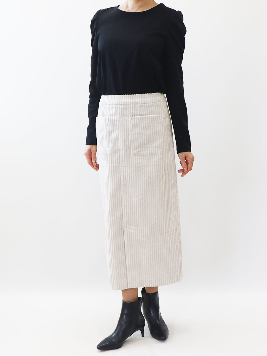 [739] Slit long tight skirt